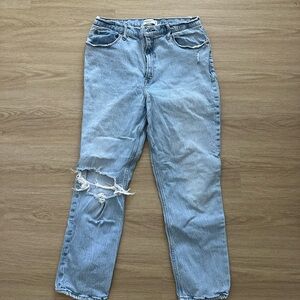 Abercrombie & Fitch Light Blue Boyfriend Jeans